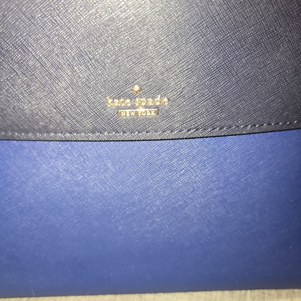 Kate Spade Blue and Black Satchel - Picture 3 of 5